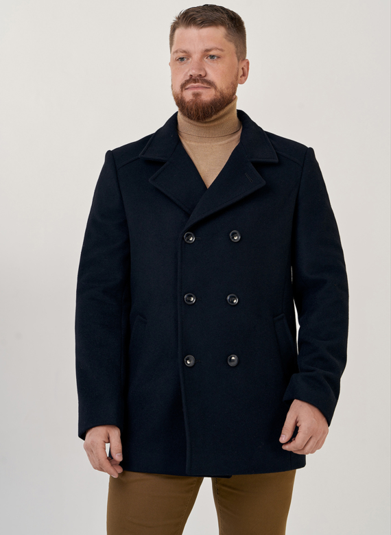 Мужское двубортное пальто 