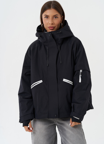 Двойная куртка с капюшоном