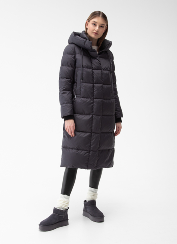 Пуховик женский с капюшоном 