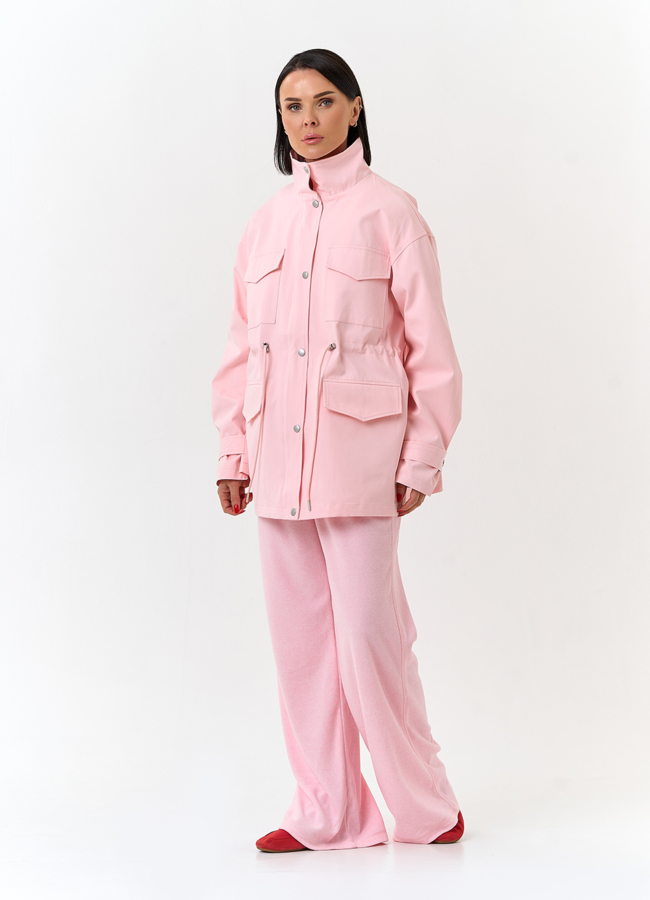 Женская ветровка с воротником стойкой модель № 33089 в рассрочку