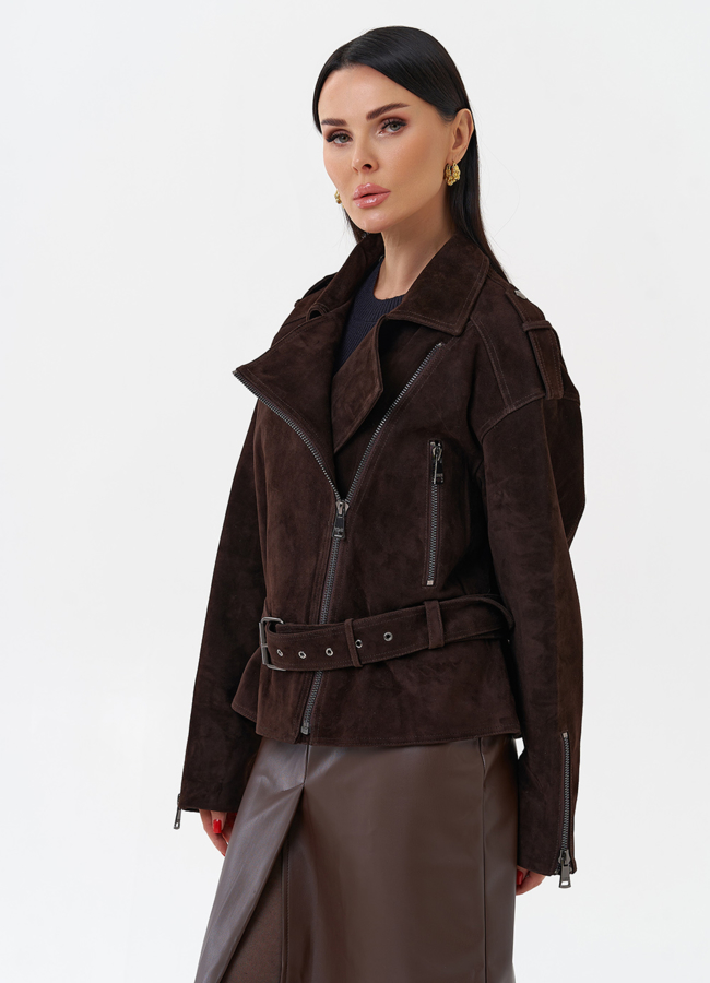 Куртка женская из замши модель № 29920 универмаг малина