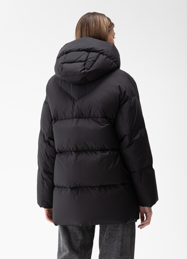 Женский пуховик с капюшоном  модель № 28385 в кредит