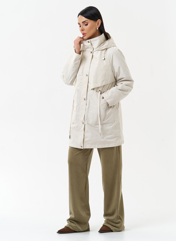 Плащ женский с капюшоном