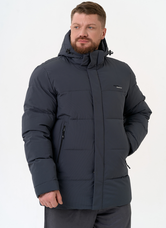 Мужской пуховик с капюшоном 