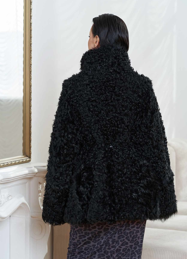 Натуральная дубленка модель № 26832 универмаг малина