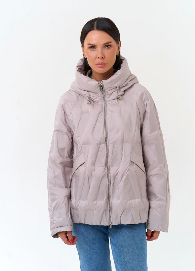 Женская куртка с капюшоном модель № 33849 универмаг малина фото