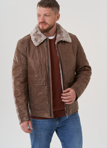 Куртка мужская из натуральной кожи 