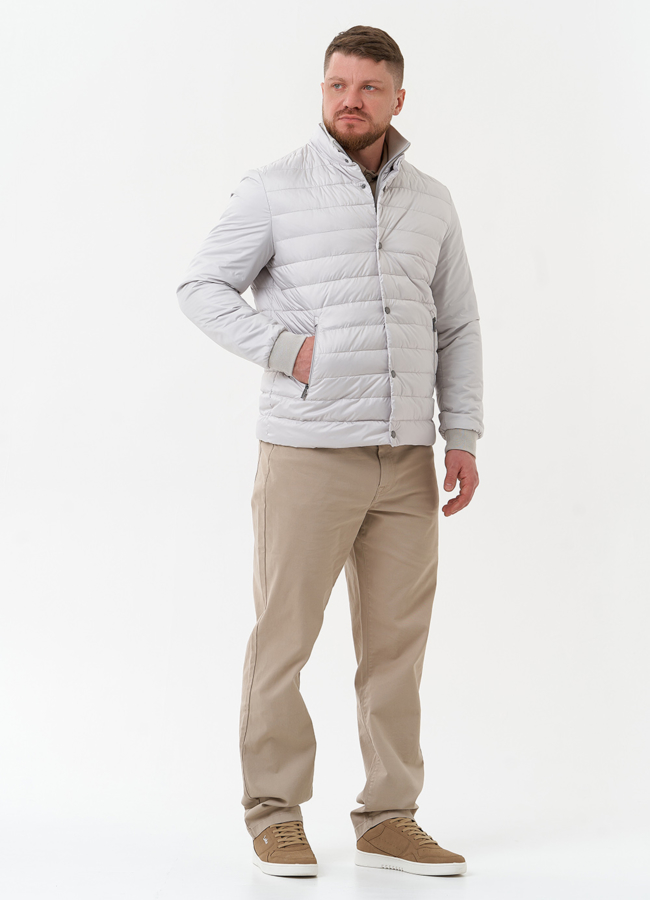 Мужская куртка серого цвета модель № 30210 универмаг малина