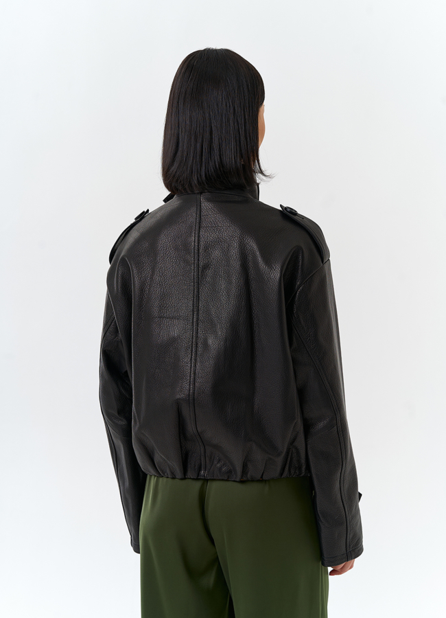 Женская куртка из натуральной кожи модель № 32677 в кредит