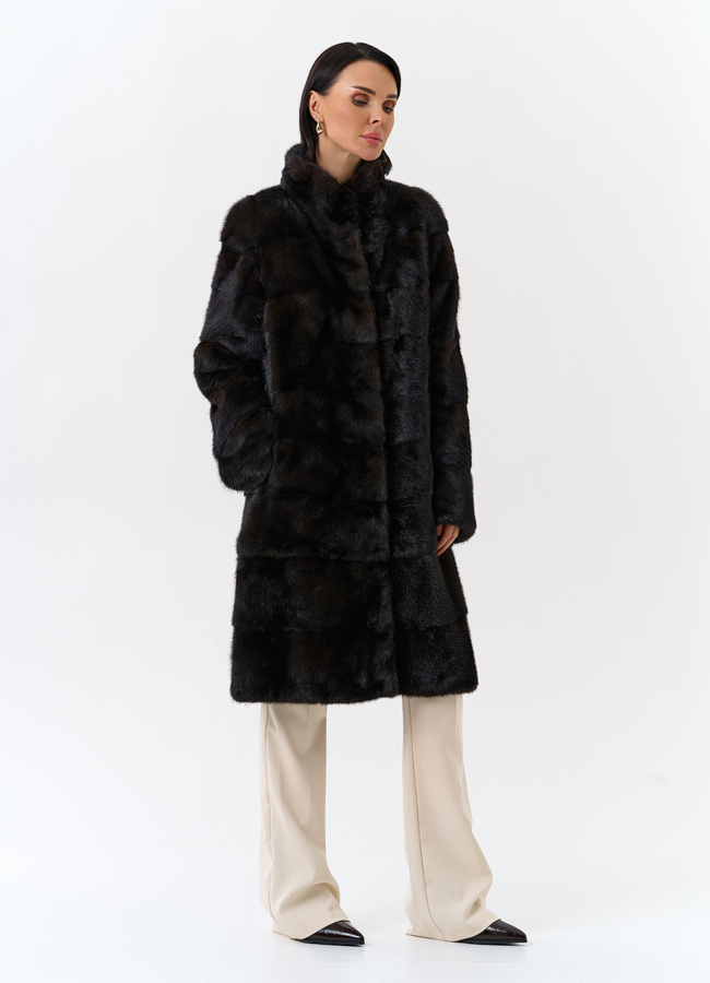 Шуба из меха норки модель № 25893 универмаг малина