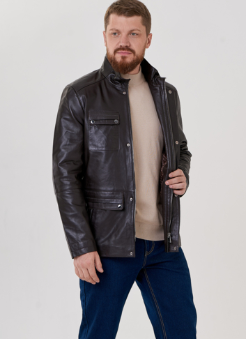 Мужская кожаная куртка 
