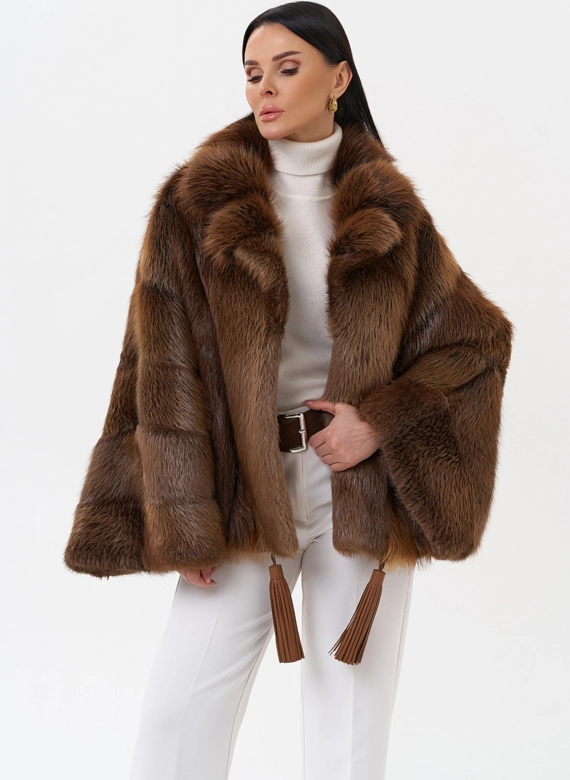 Болеро из меха бобра