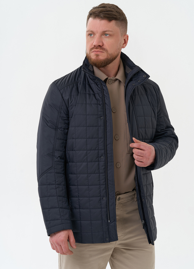 Мужская куртка синего цвета модель № 29904 универмаг малина