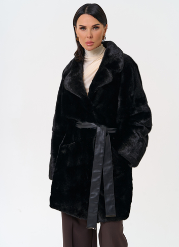 Шуба с английским воротником