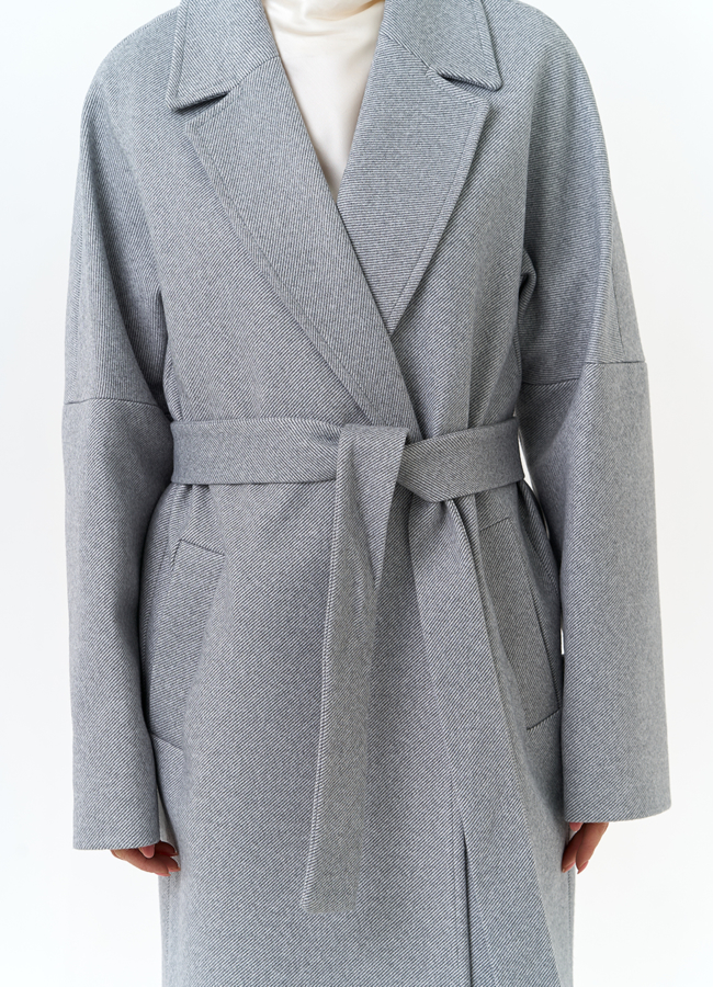 Женское пальто с английским воротником модель № 31210 универмаг малина