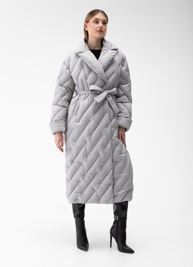 фото Женский пуховик с английским воротником модель № 28380